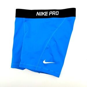 Nike Pro Black and Blue Athletic Shorts Women’s XS Neon
